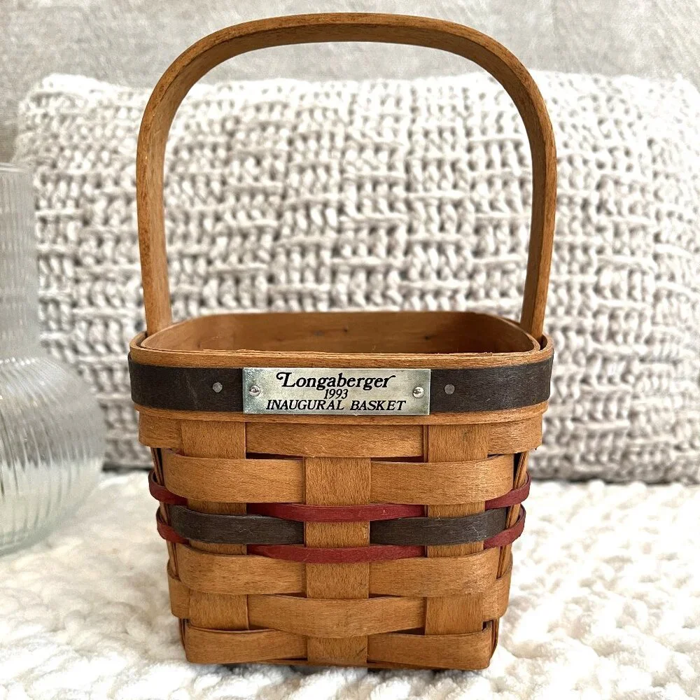 Vintage 1993 Longaberger Inaugural Basket (Small)